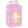 Cuties Mini Butt Plug - Silikone Anal Plug - Gul (3,1 cm)