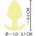 Cuties Mini Butt Plug - Silikone Anal Plug - Gul (3,1 cm)