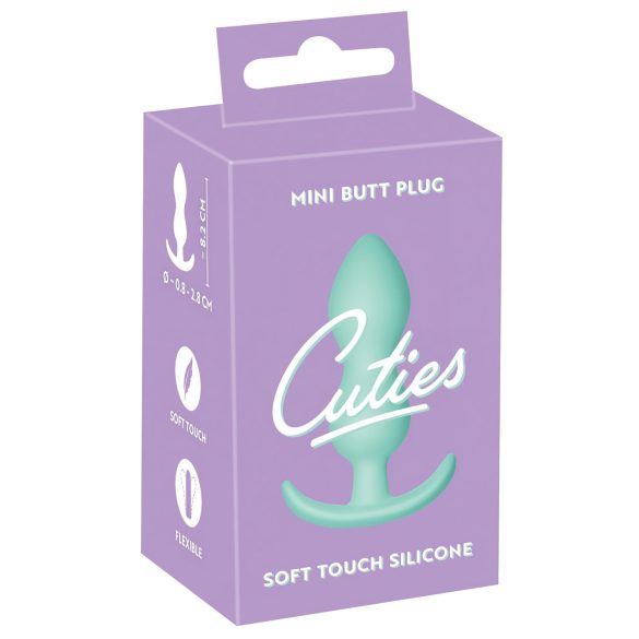 Cuties Mini Analtap - Mint, 2,3cm, Silikone