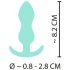 Cuties Mini Analtap - Mint, 2,3cm, Silikone