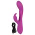 Javida Thumping Rabbit - 3-motoret klitorisstimulator (lilla)
