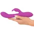 Javida - rabbit vibrator med klitorisarm - 3 motorer - lilla
