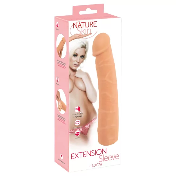 Nature Skin - penismanchet forlængende fortykkende - 24cm