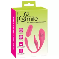 SMILE - vibratoræg med fjernbetjening - genopladelig - pink