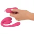 SMILE - bærbart, batteridrevet, trådløst vibrerende æg (pink)