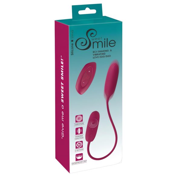 Smile Love Egg Duo - vibrerende æg (bagdel+foran)