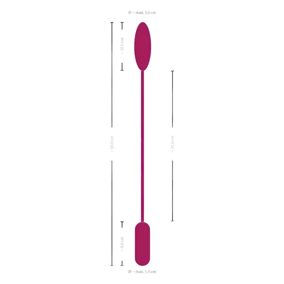 Smile - Love Egg Duo - Vibratoræg til anus og vagina - fjernbetjening