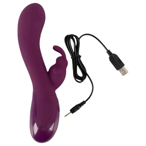 SMILE - vibrator med klitorisarm - 3 motorer - genopladelig - lilla