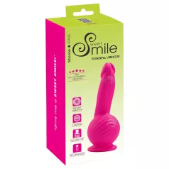   SMILE Powerful - vibrator med 2 motorer - genopladelig - sugekop - pink