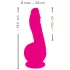 SMILE Powerful - vibrator med 2 motorer - genopladelig - sugekop - pink