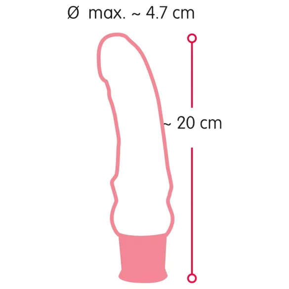 Nature Skin - realistisk vibrator - hudfarvet