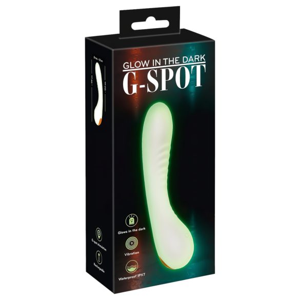 You2Toys Glow in the Dark - Fosforescerende G-punkt vibrator (hvid)