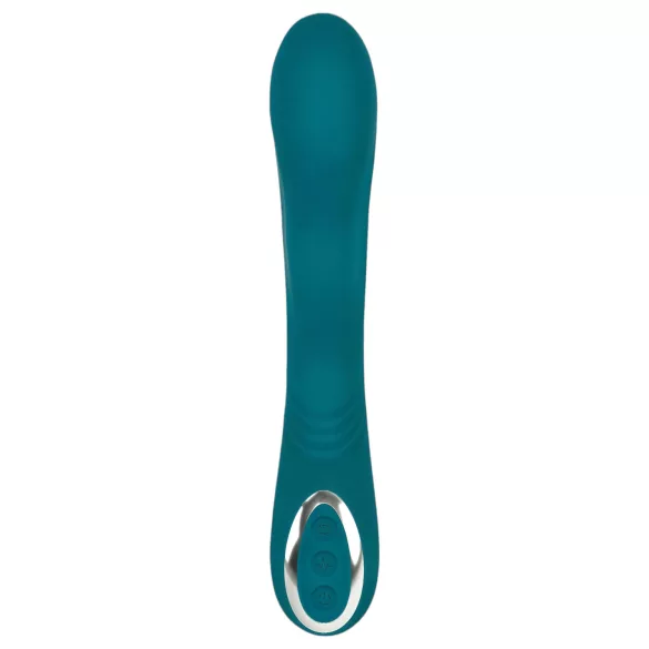 SMILE - G-punktsvibrator med rotation - genopladelig, vandtæt - grøn