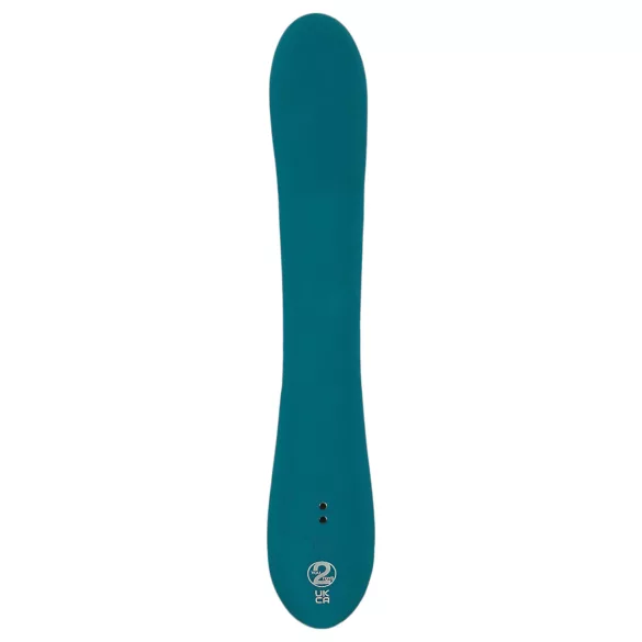 SMILE - G-punktsvibrator med rotation - genopladelig, vandtæt - grøn