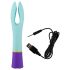 You2Toys dobbel motorvandtæt vibrator - farverig fristelse!