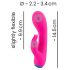 You2Toys - genopladelig, vandtæt klitorisvibrator med arm (pink)