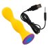You2Toys farvet - genopladelig, vandtæt anal vibrator (gul)