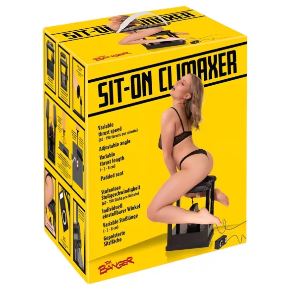 The Banger Sid-siddende orgasmusmaskine - netdrevet elskovsmaskine (sort)