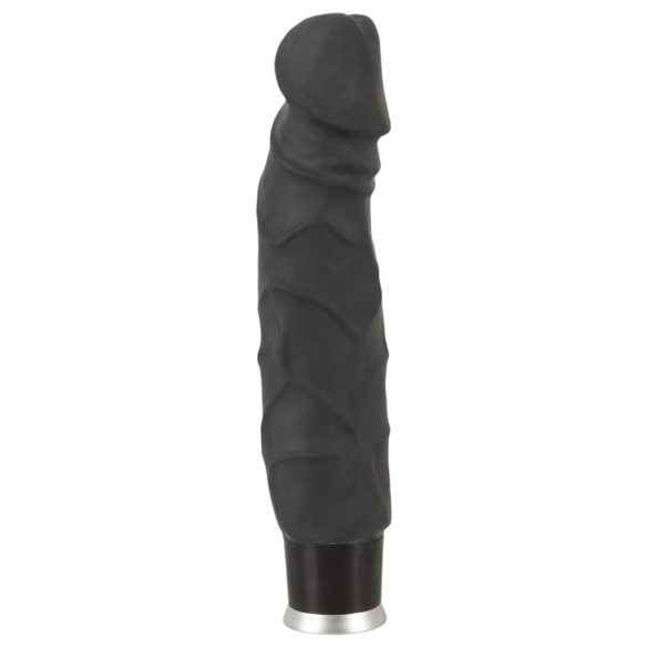 Nature Skin - livagtig vibrator - sort (22cm)