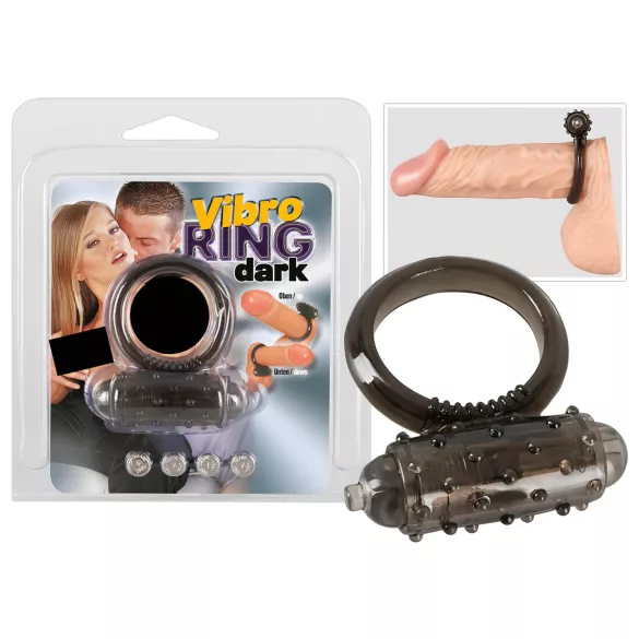 You2Toys - vibrerende penisring - silikone - sort