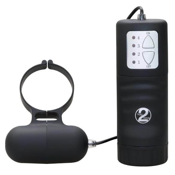 Sort vibratorisk penisring