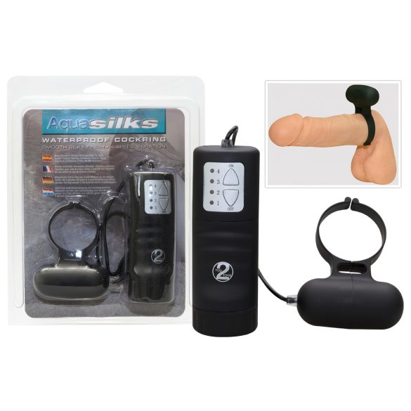 Sort vibratorisk penisring