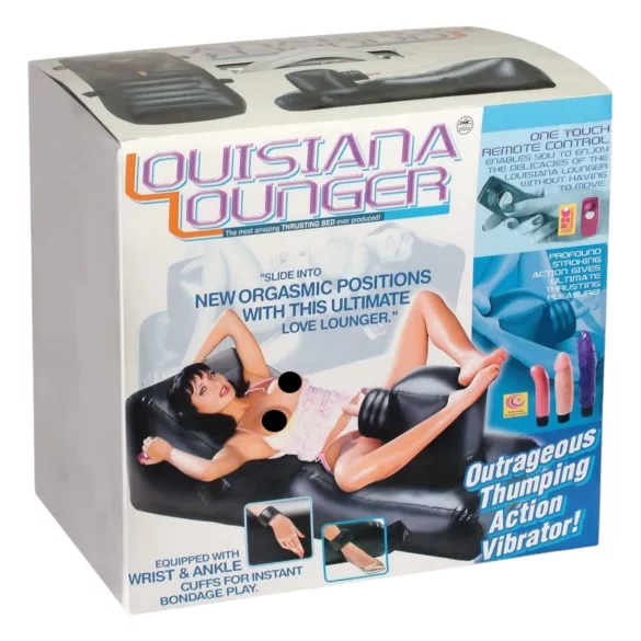 NMC - Louisiana Lounger - sexmaskine med indbygget vibrator (sort)