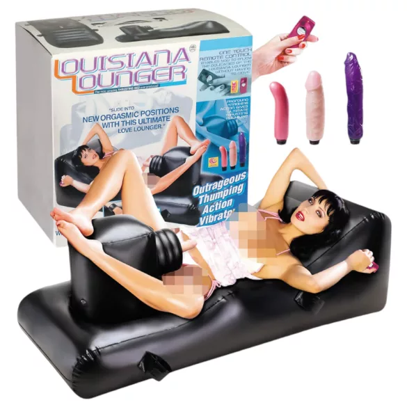 NMC - Louisiana Lounger - sexmaskine med indbygget vibrator (sort)