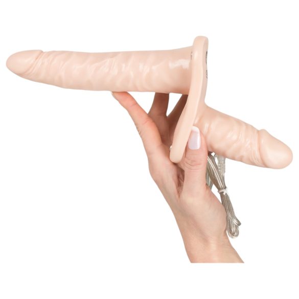 You2Toys - Justerbar duo dildo - natur