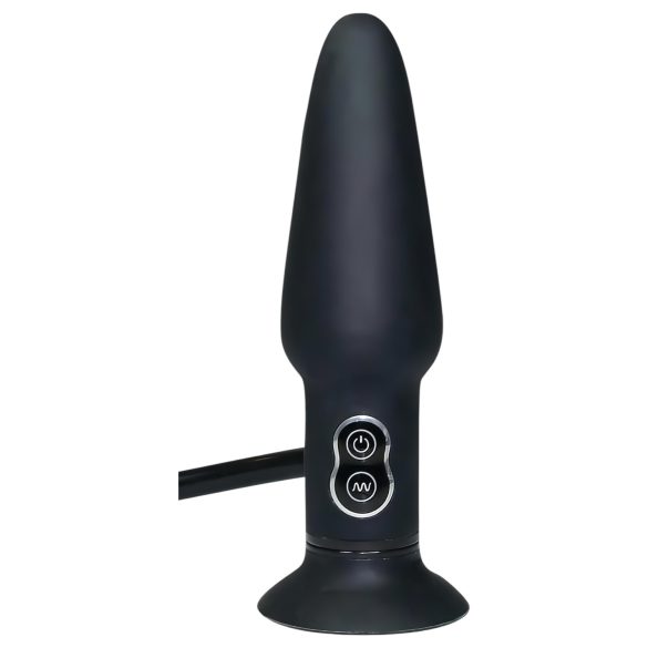 You2Toys True Black - oppustelig anal vibrator - sort