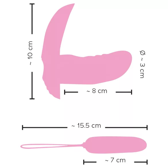 SMILE Shelly - fjernbetjent trussevibrator - rosa