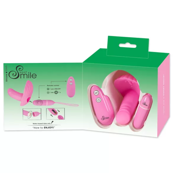 SMILE Shelly - fjernbetjent trussevibrator - rosa