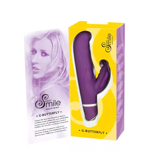 SMILE - g-punktsvibrator med butterfly-design - silikon