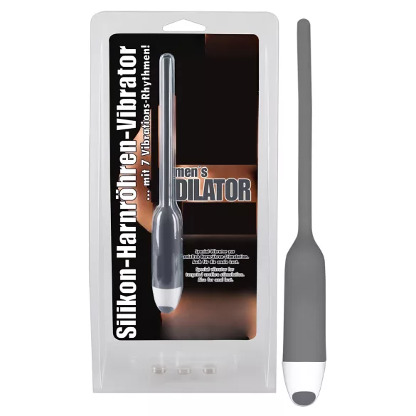 You2Toys - dilator med vibration - silikone - grå 6mm