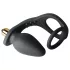RO-ZEN - penisring og analvibrator - dobbelt stimulation - sort