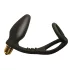 RO-ZEN - penisring og analvibrator - dobbelt stimulation - sort