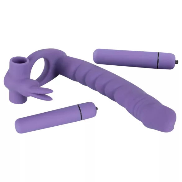 You2Toys - vibrator til anus og vagina - 3-i-1 funktion - lilla