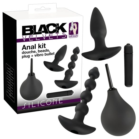 Black Velvet anal sæt: 4 dele glæde