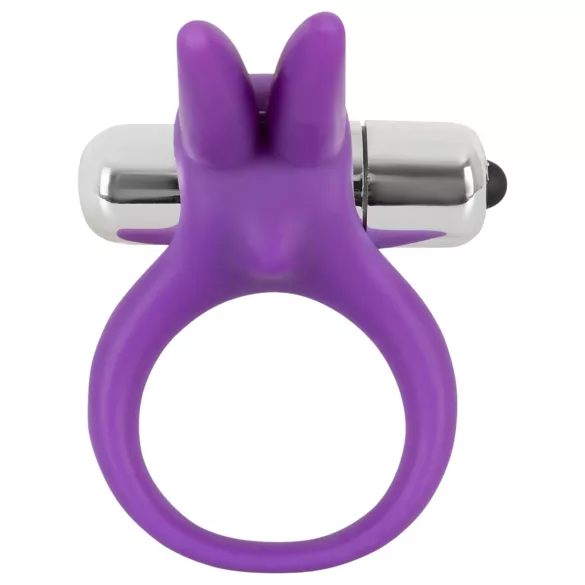 SMILE - penisring med vibrator - kanin - silikone - lilla