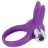 SMILE - penisring med vibrator - kanin - silikone - lilla