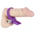 SMILE - penisring med vibrator - kanin - silikone - lilla