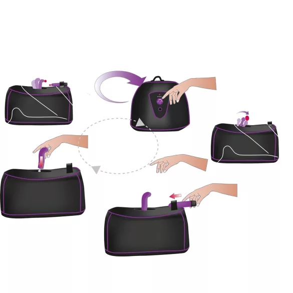 You2Toys - roterende G-punkt og P-punkt sexmaskine - netdrevet