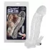 Crystal Skin - vibratorisk penis sleeve - forlængelse - gennemsigtig