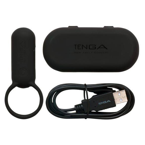 TENGA Smart Vibe vibrerende penisring (sort)