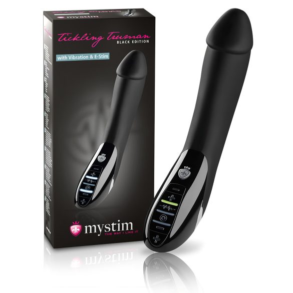 mystim Kildende Truman - elektro-stimulerende vibrator (sort)