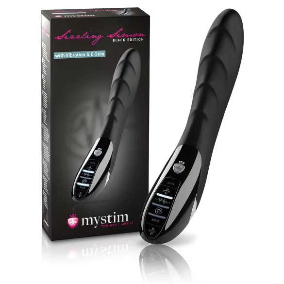 mystim Sizzling Simon - elektro vibrator - g-punkt stimulering - sort
