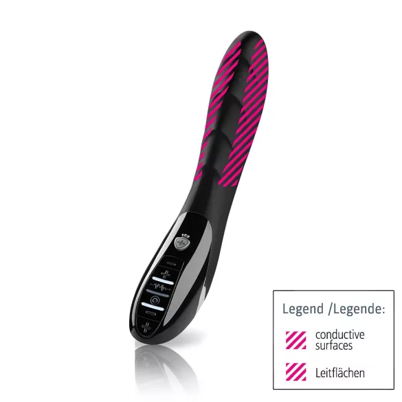 mystim Sizzling Simon - elektro vibrator - g-punkt stimulering - sort