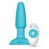 b-Vibe - Drejende perleanalvibrator, genopladelig (turkis)