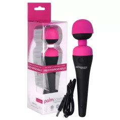   PalmPower - wand vibrator - genopladelig massager - pink/sort