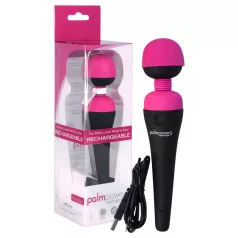   PalmPower - wand vibrator - genopladelig massager - pink/sort